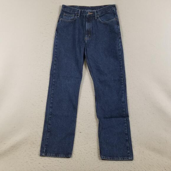 Wrangler Jeans Mens 34x34 Blue Denim Regular Fit Straight Leg 5-Pocket 96501MR - Picture 1 of 13